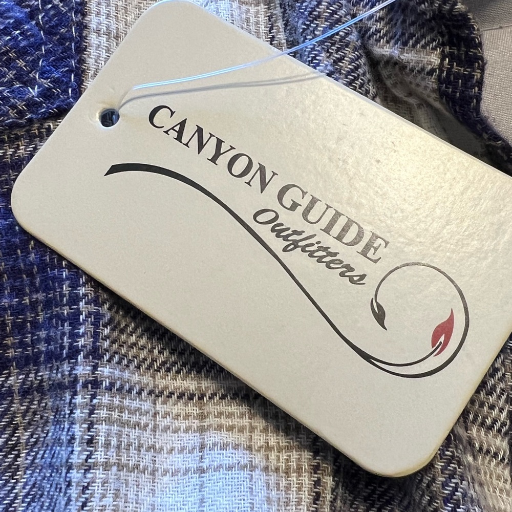 CANYON GUIDE OUTFITTERS WOMENS PINK PLAID FLANNEL BUTTON DOWN - Picture 13 of 15